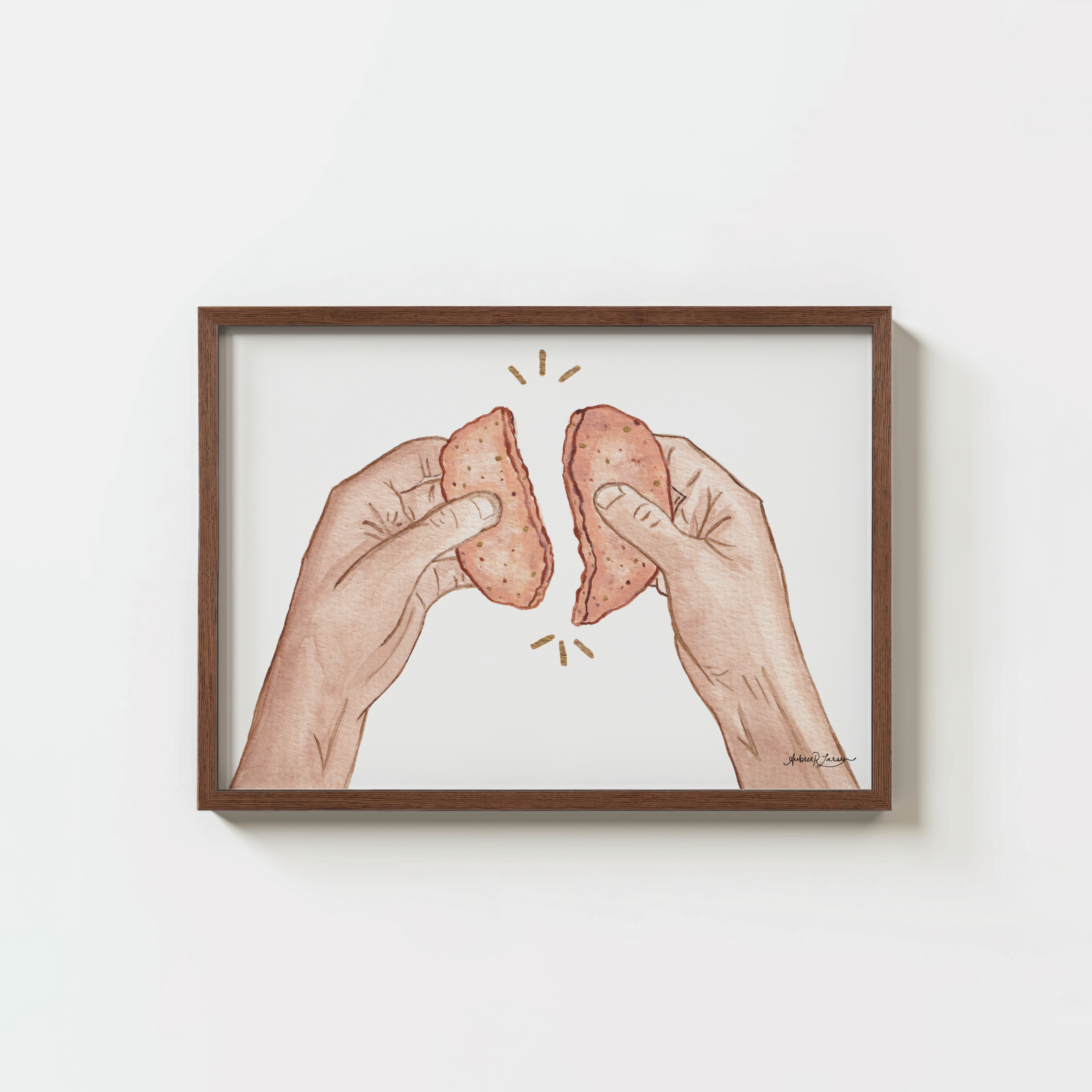 Broken for Thee - Religious Watercolor Print