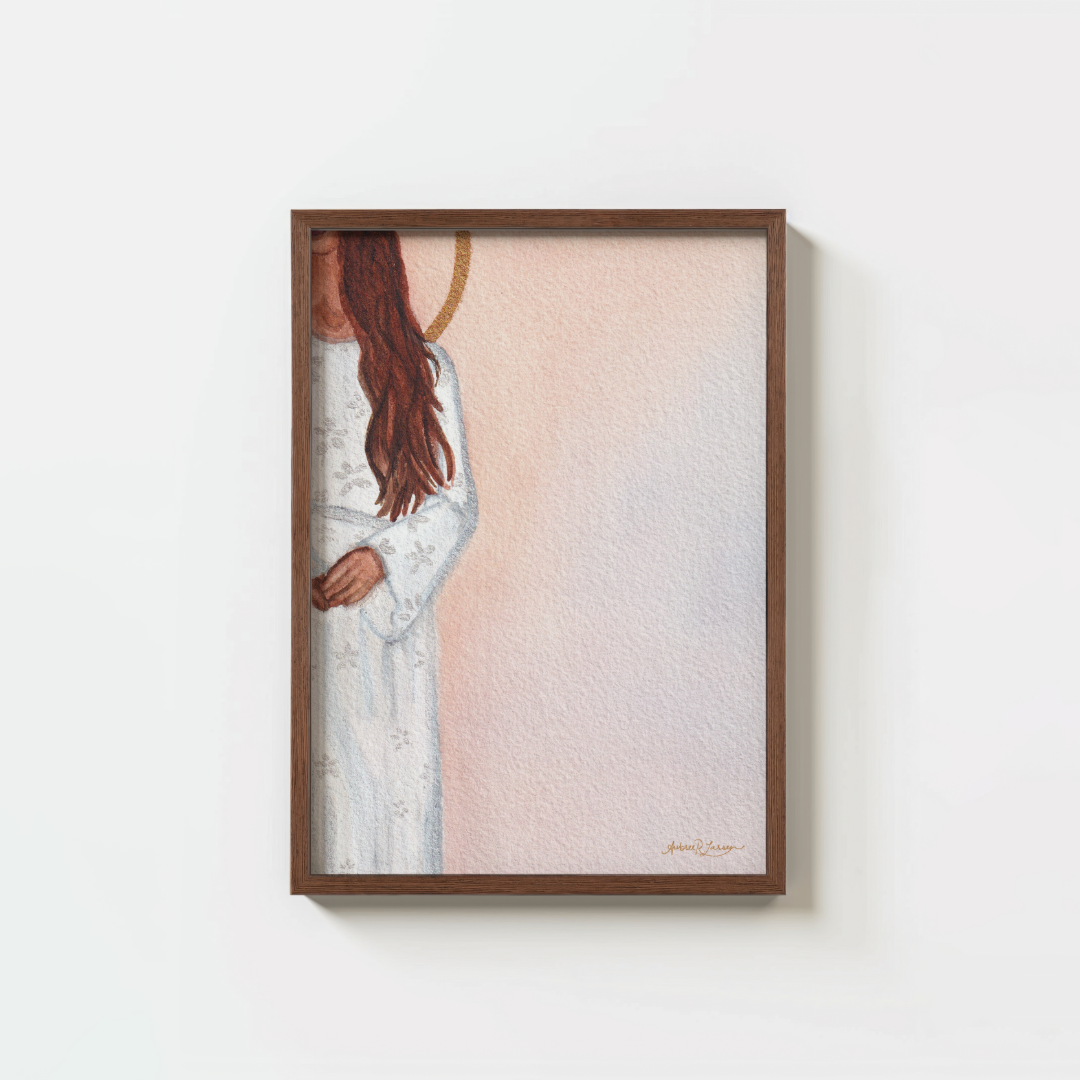I've a Mother There - Heavenly Mother Religious Watercolor Print