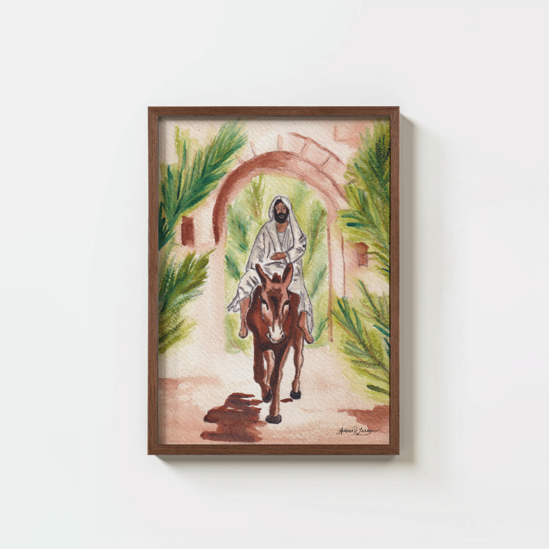 Palm Sunday - Christ Watercolor Print