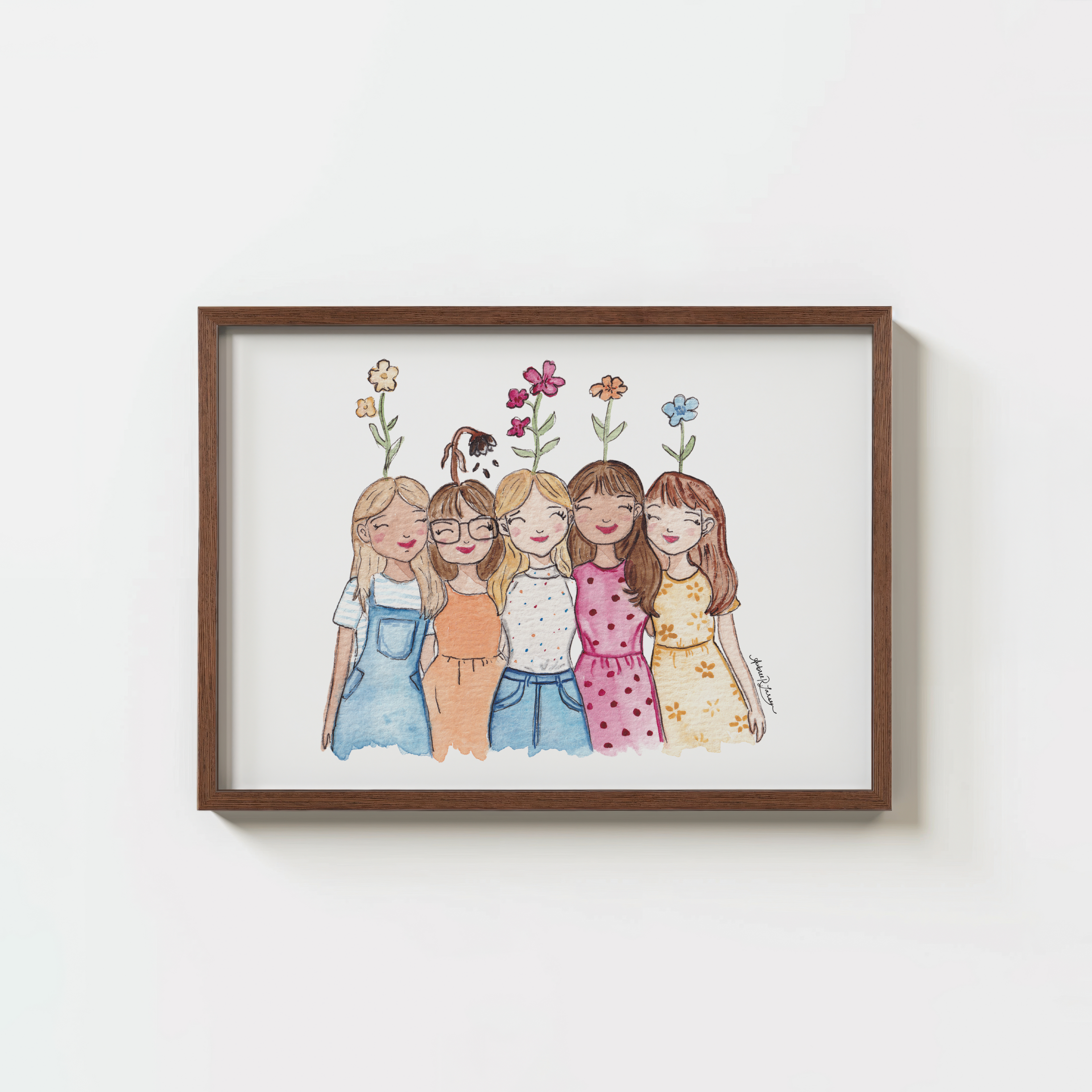 Smile Through the Pain - Chronic Illness Awareness Watercolor Print